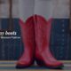 Red cowboy boots