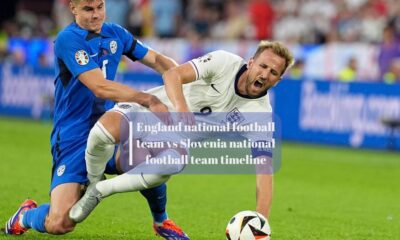 England national football team vs Slovenia national football team timeline